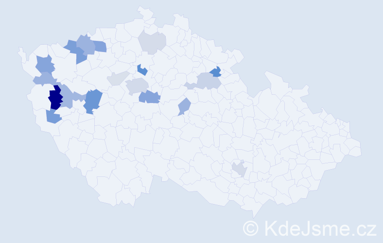 Příjmení: 'Krumlovský', počet výskytů 52 v celé ČR