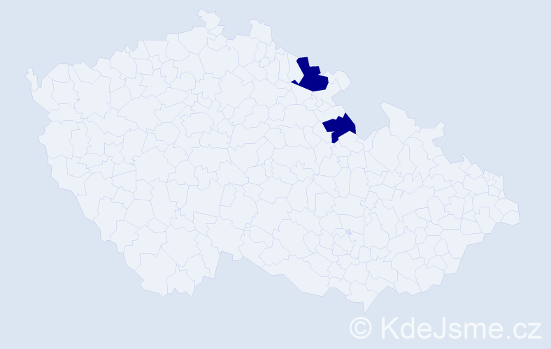 Příjmení: 'Szczech', počet výskytů 2 v celé ČR