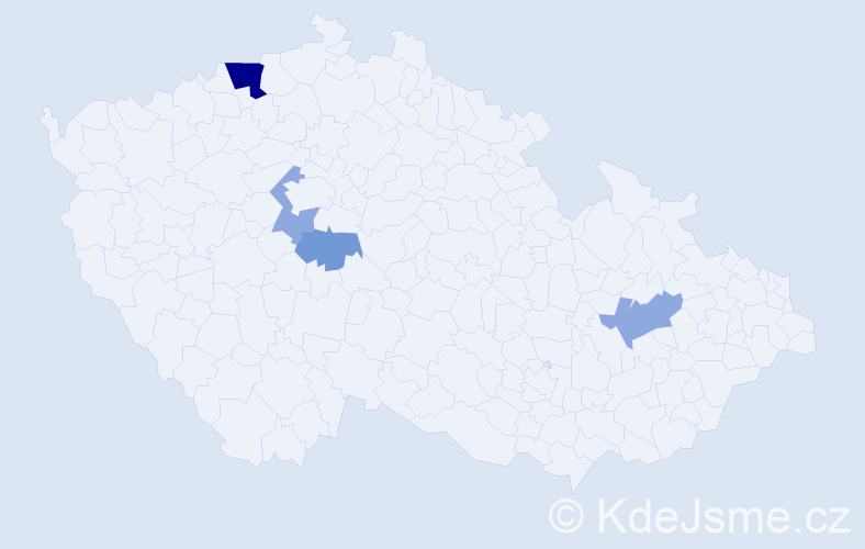 Příjmení: 'Soper', počet výskytů 10 v celé ČR
