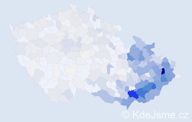 Příjmení: 'Polášek', počet výskytů 2994 v celé ČR