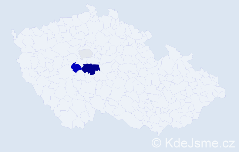 Příjmení: 'Vintner', počet výskytů 5 v celé ČR