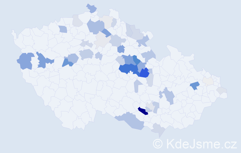 Příjmení: 'Binko', počet výskytů 176 v celé ČR