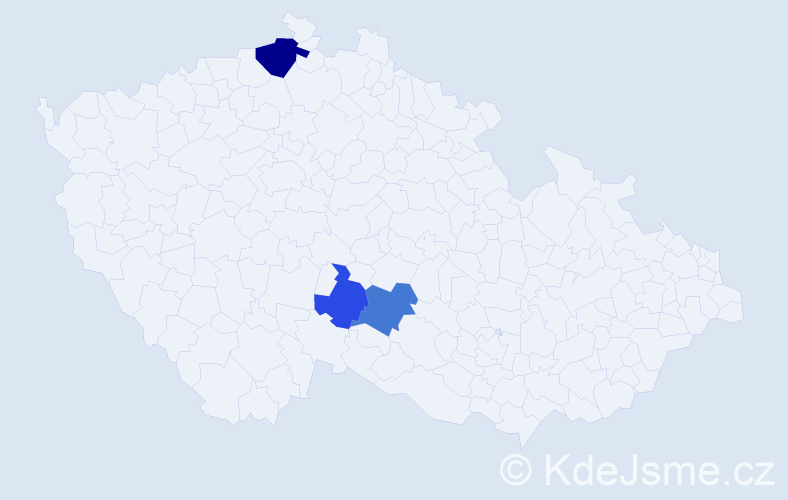 Příjmení: 'Srňánková', počet výskytů 10 v celé ČR