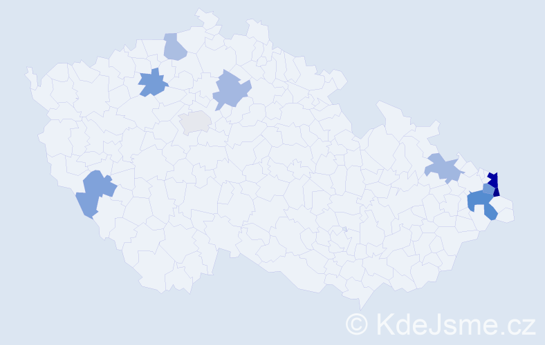 Příjmení: 'Bielecki', počet výskytů 18 v celé ČR