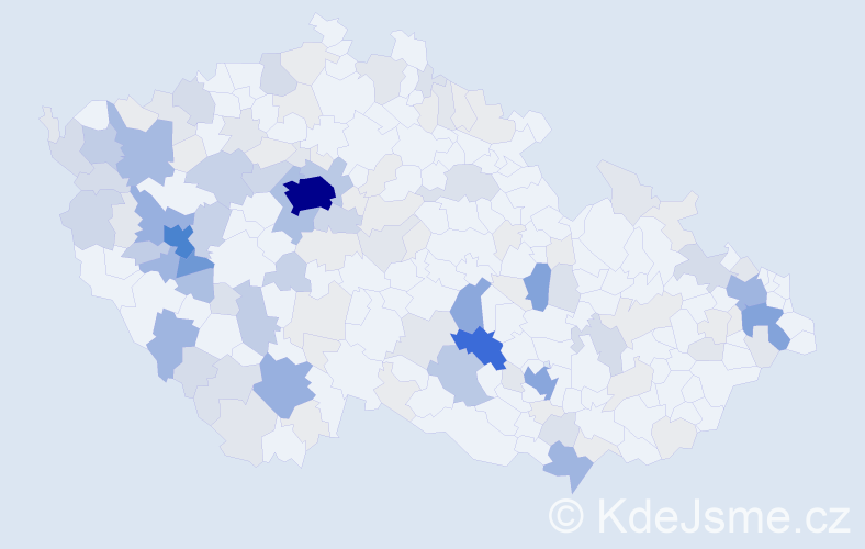Příjmení: 'Milota', počet výskytů 523 v celé ČR