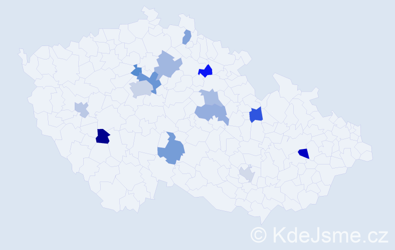 Příjmení: 'Protsyk', počet výskytů 18 v celé ČR