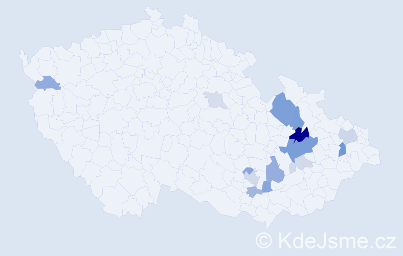 Příjmení: 'Resner', počet výskytů 34 v celé ČR