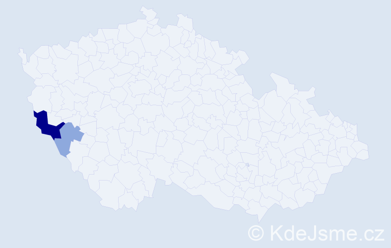 Příjmení: 'Kolbeck', počet výskytů 6 v celé ČR