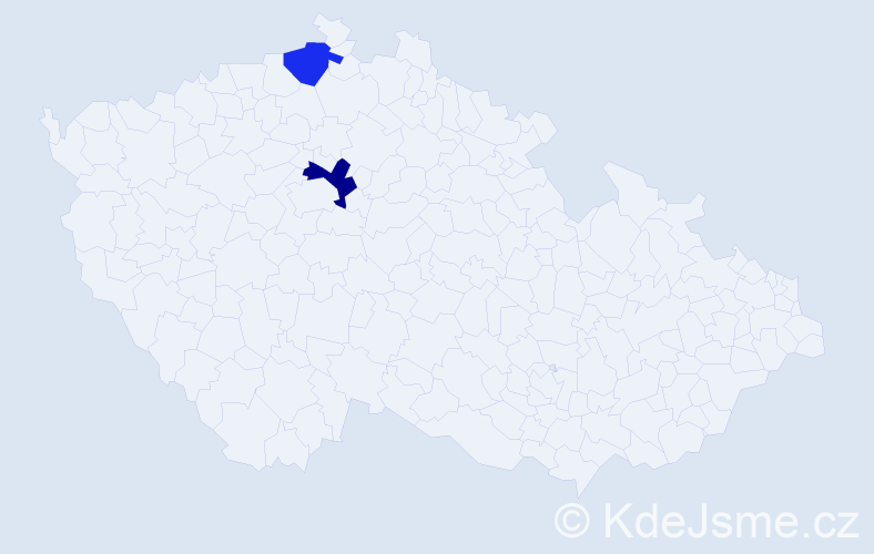 Příjmení: 'Chalupianský', počet výskytů 5 v celé ČR