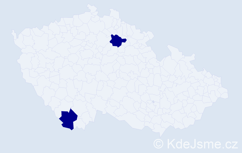 Příjmení: 'Preuß', počet výskytů 2 v celé ČR