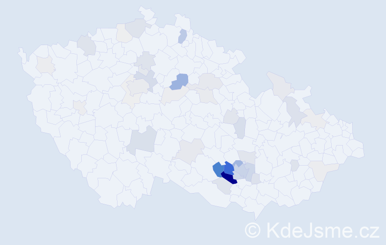 Příjmení: 'Rosendorf', počet výskytů 154 v celé ČR