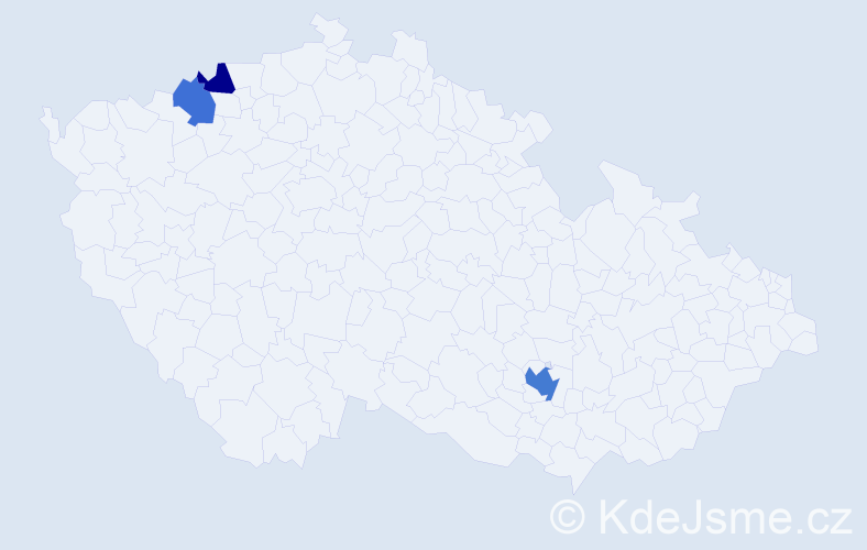 Příjmení: 'Schnur', počet výskytů 5 v celé ČR