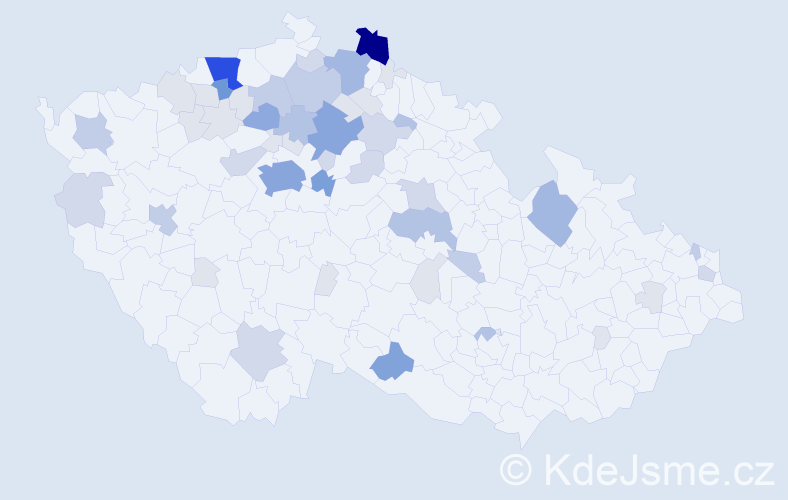 Příjmení: 'Bari', počet výskytů 177 v celé ČR