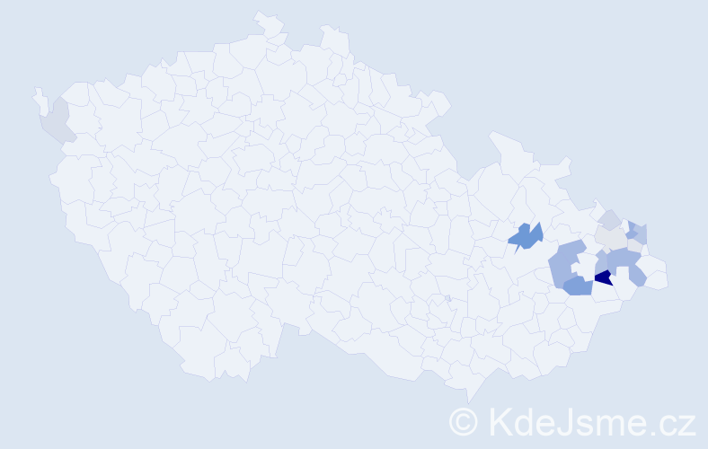 Příjmení: 'Beinstein', počet výskytů 35 v celé ČR