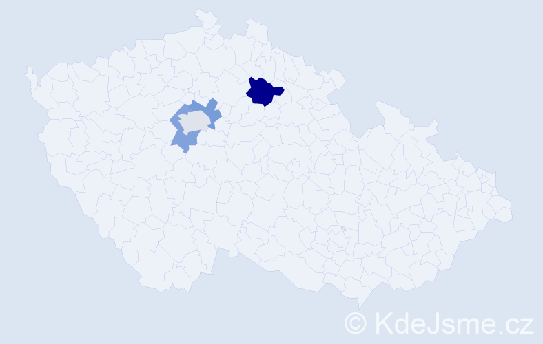 Příjmení: 'Chobodydes', počet výskytů 5 v celé ČR