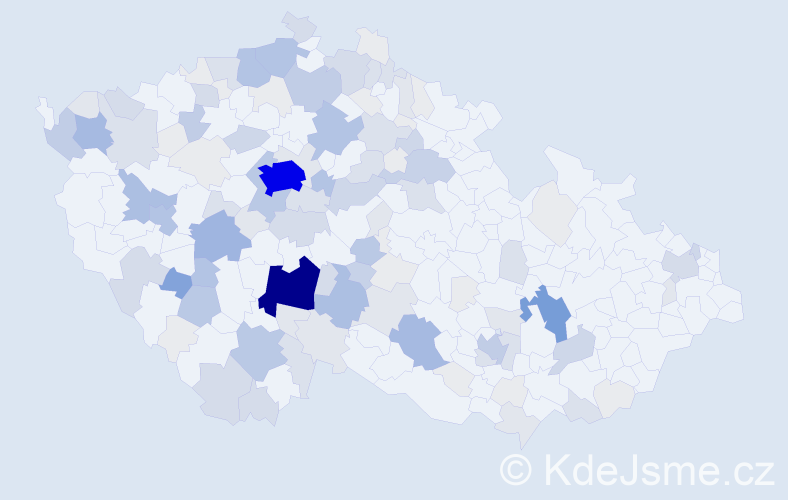 Příjmení: 'Makovec', počet výskytů 497 v celé ČR