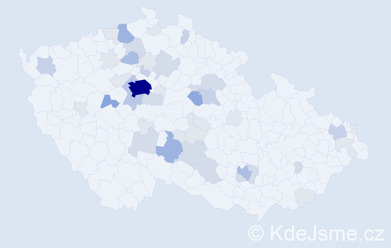 Příjmení: 'Kautská', počet výskytů 125 v celé ČR