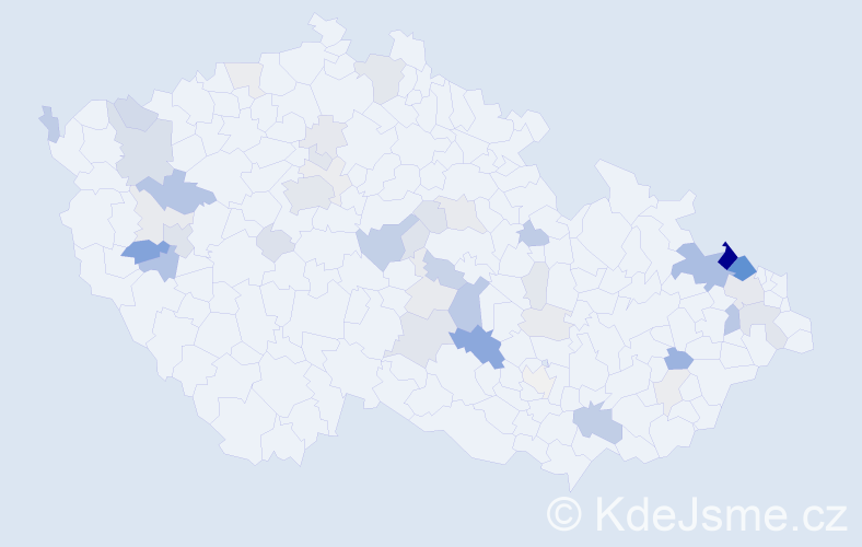 Příjmení: 'Stočková', počet výskytů 165 v celé ČR