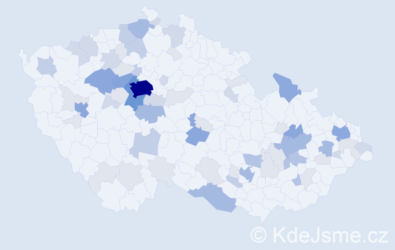 Příjmení: 'Kotouč', počet výskytů 195 v celé ČR
