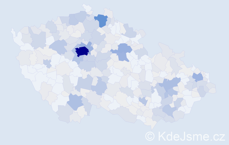 Příjmení: 'Kotek', počet výskytů 1495 v celé ČR
