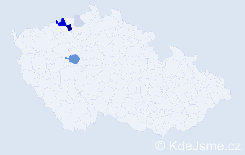 Příjmení: 'Mühlfeld', počet výskytů 12 v celé ČR