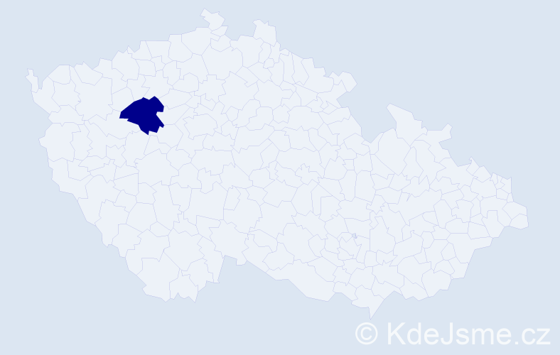 Příjmení: 'Kozemská', počet výskytů 1 v celé ČR