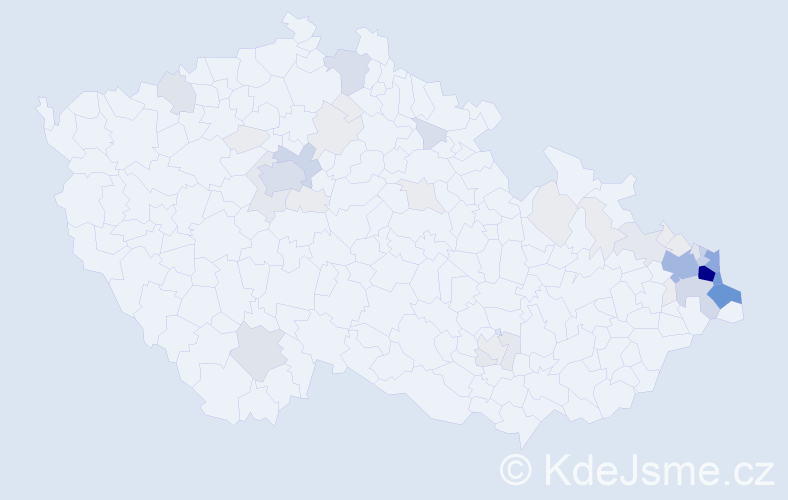 Příjmení: 'Folwarczny', počet výskytů 224 v celé ČR