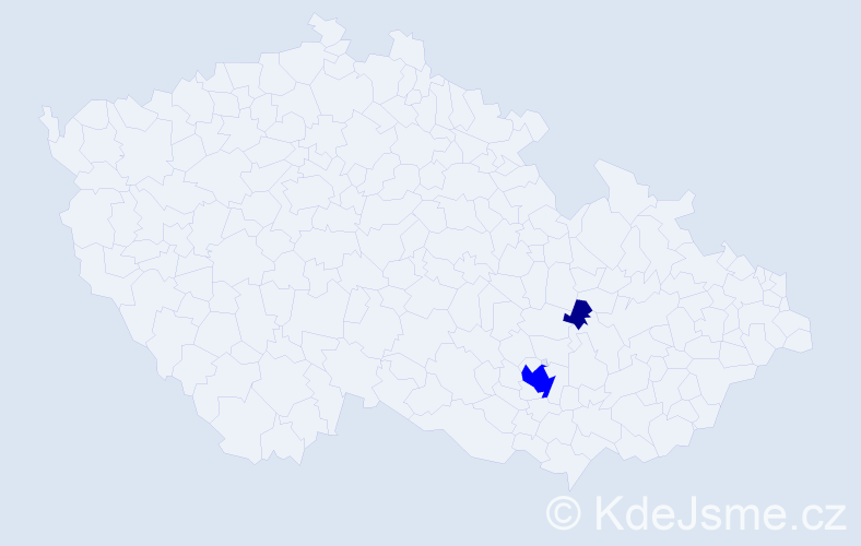 Příjmení: '"De Oliveira"', počet výskytů 5 v celé ČR