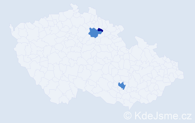 Příjmení: 'Rosputniaková', počet výskytů 5 v celé ČR