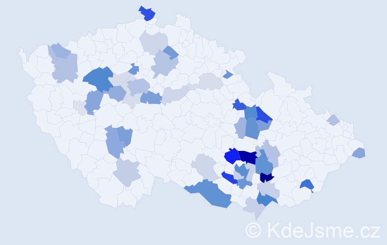 Příjmení: 'Grünwald', počet výskytů 132 v celé ČR