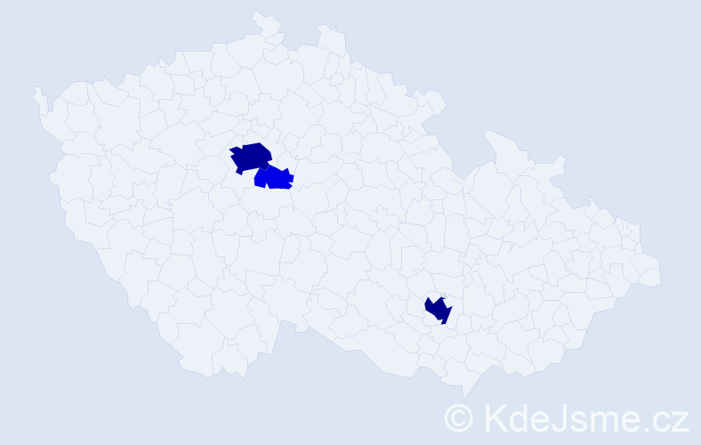 Příjmení: 'Puč', počet výskytů 20 v celé ČR