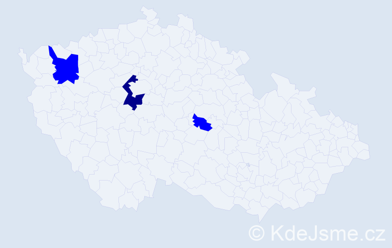 Příjmení: 'Turkin', počet výskytů 4 v celé ČR