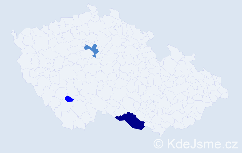 Příjmení: 'Kecskeméthy', počet výskytů 6 v celé ČR