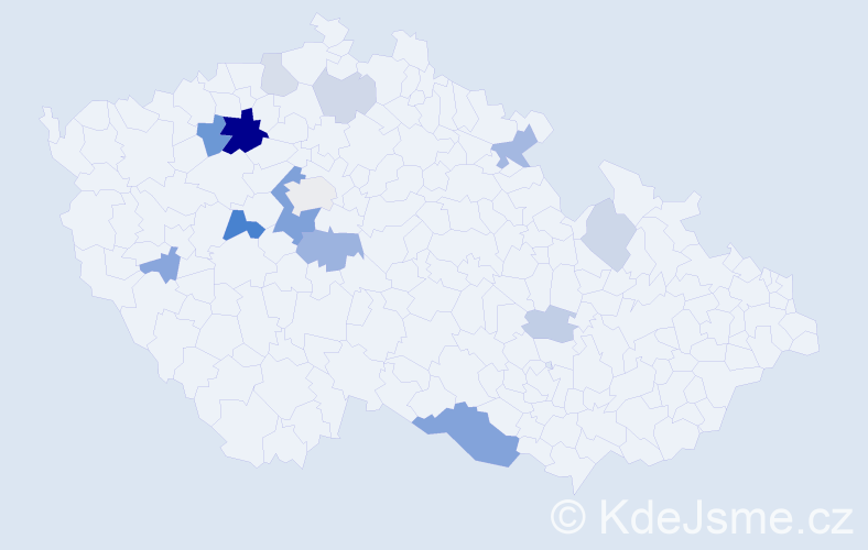 Příjmení: 'Reh', počet výskytů 34 v celé ČR