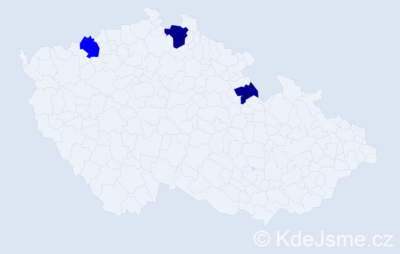 Příjmení: 'Narwová', počet výskytů 5 v celé ČR