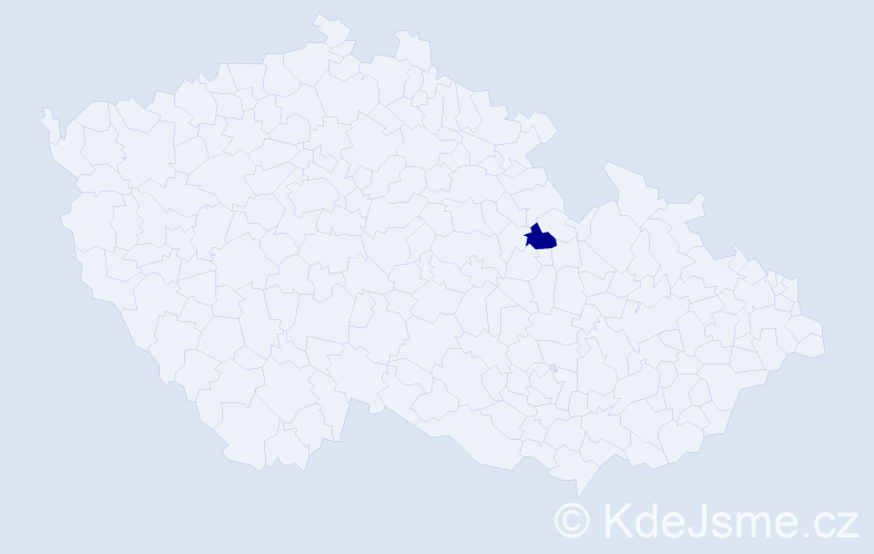 Příjmení: 'Kokuĺová', počet výskytů 1 v celé ČR
