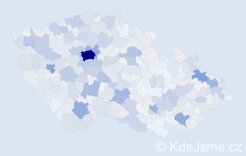 Příjmení: 'Burda', počet výskytů 2425 v celé ČR