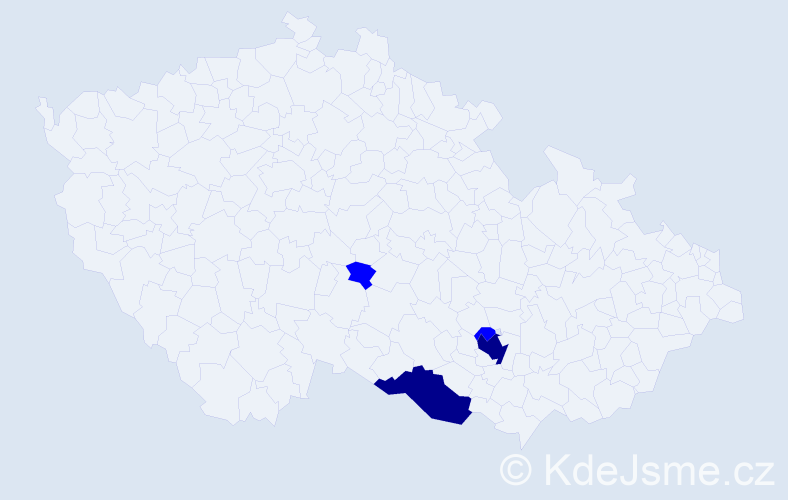 Příjmení: 'Kútniková', počet výskytů 6 v celé ČR