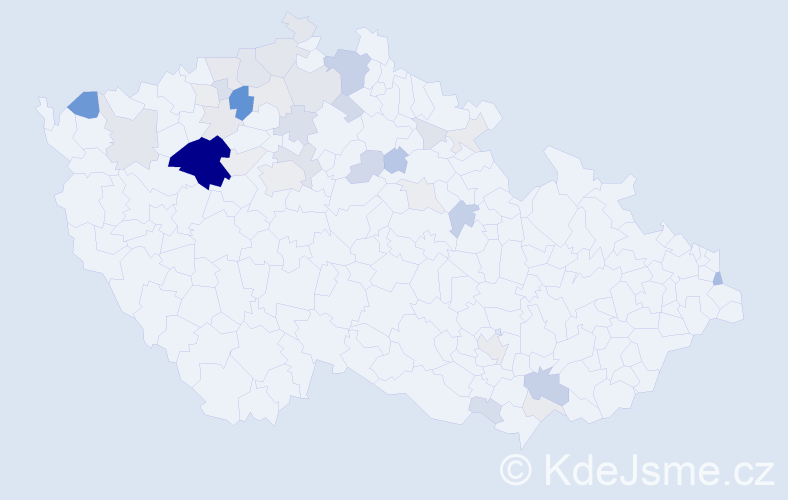 Příjmení: 'Gebhart', počet výskytů 136 v celé ČR