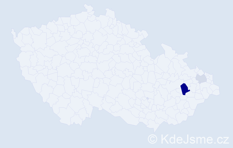 Příjmení: 'Černotská', počet výskytů 4 v celé ČR