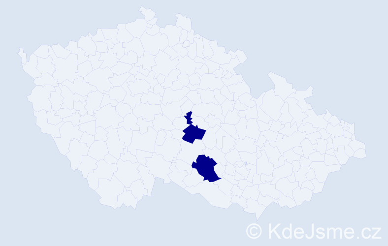 Příjmení: 'Kiescher', počet výskytů 2 v celé ČR