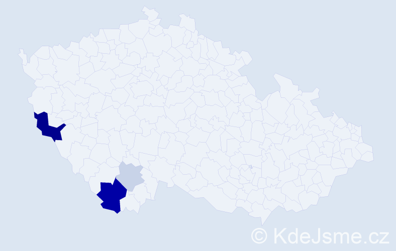 Příjmení: 'Faschingbauer', počet výskytů 20 v celé ČR