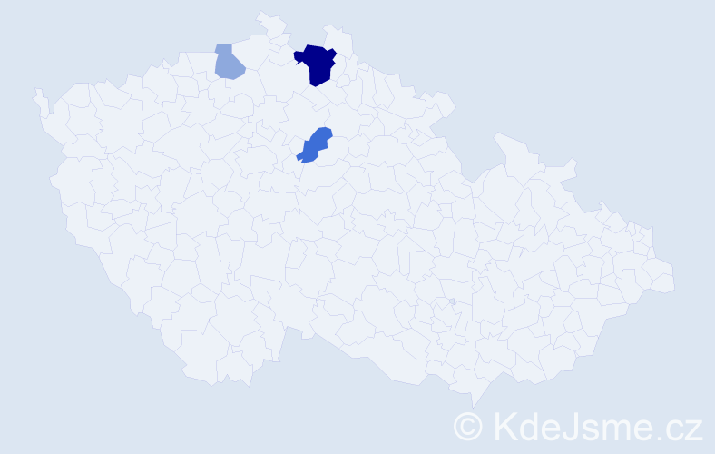 Příjmení: 'Grešulová', počet výskytů 15 v celé ČR