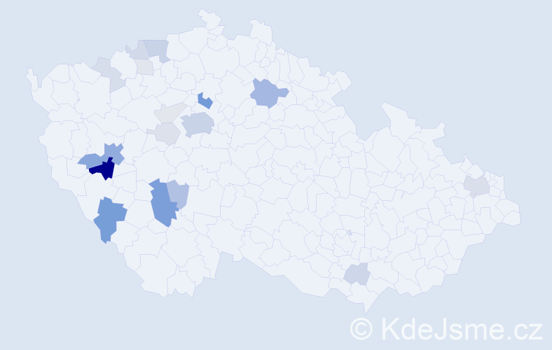 Příjmení: 'Kripnerová', počet výskytů 74 v celé ČR