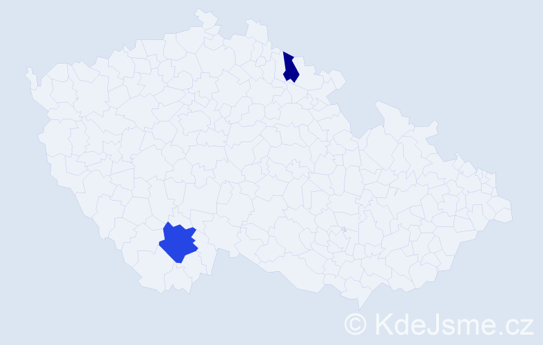 Příjmení: 'Drefko', počet výskytů 7 v celé ČR