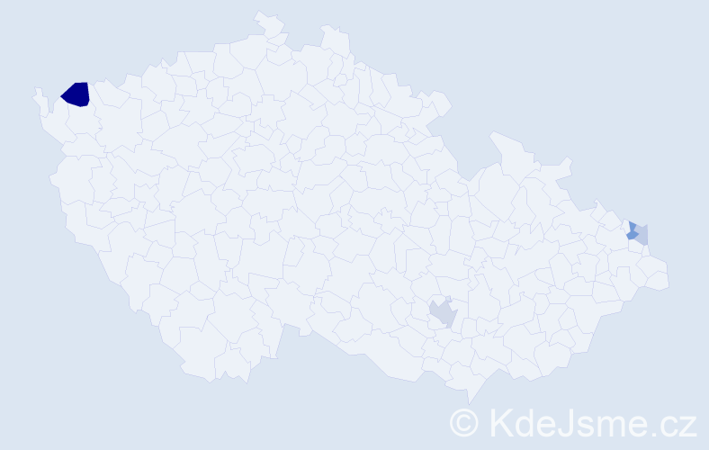 Příjmení: 'Haburčáková', počet výskytů 7 v celé ČR