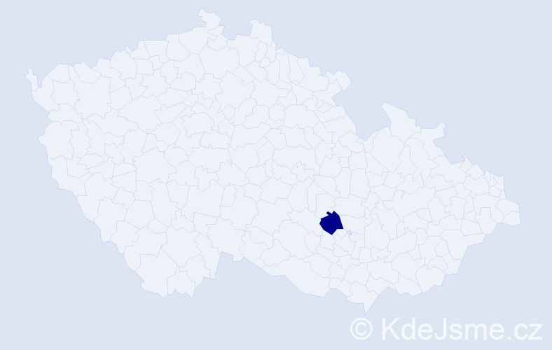 Příjmení: 'Lévaištulpová', počet výskytů 1 v celé ČR