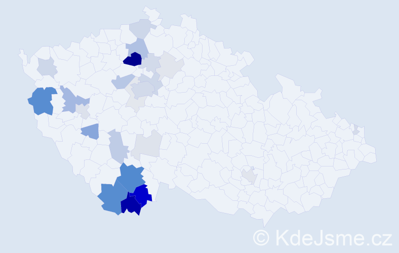 Příjmení: 'Krauskopf', počet výskytů 101 v celé ČR