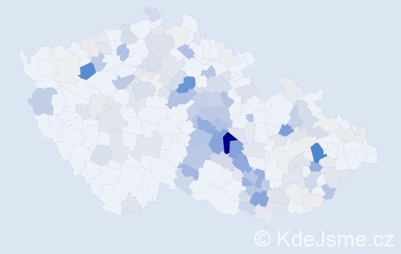 Příjmení: 'Jamborová', počet výskytů 502 v celé ČR