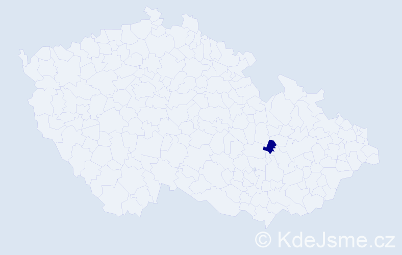 Příjmení: 'Alchinová', počet výskytů 1 v celé ČR